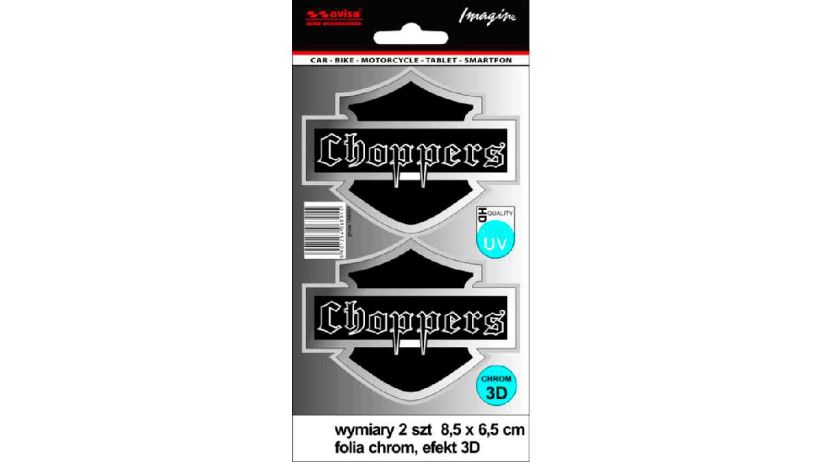 Autocollant+AutoTattoo+Choppers+3D+Chrome+-+8%2C5+x+6%2C5cm